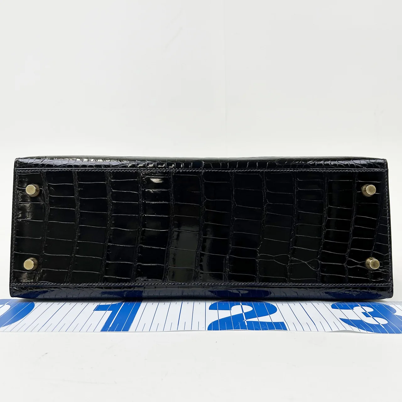 HERMES KELLY 32 (POROSUS, BLACK, ○W STAMP) view 10
