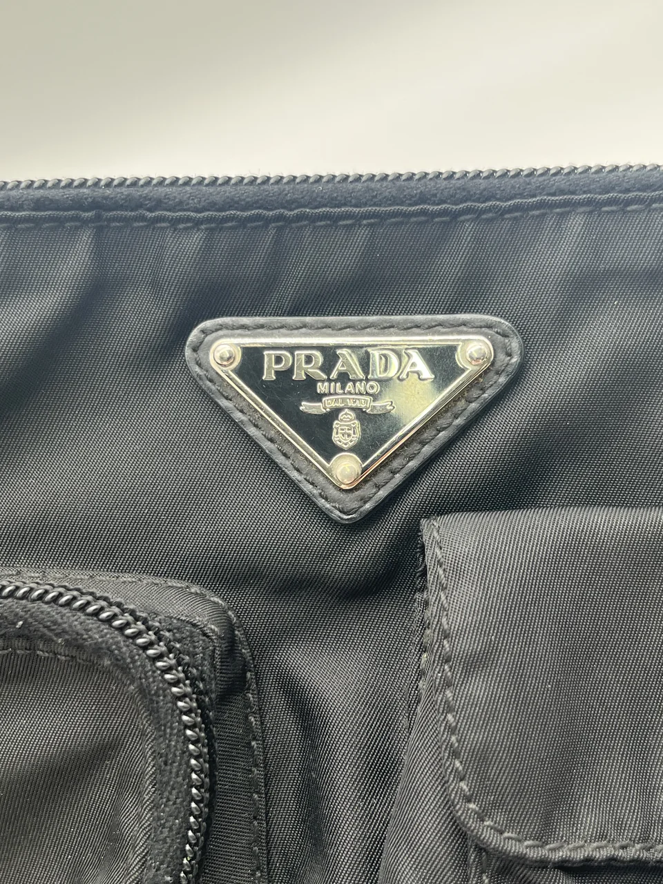 PRADA TESSUTO WAIST BAG (BLACK) view 7
