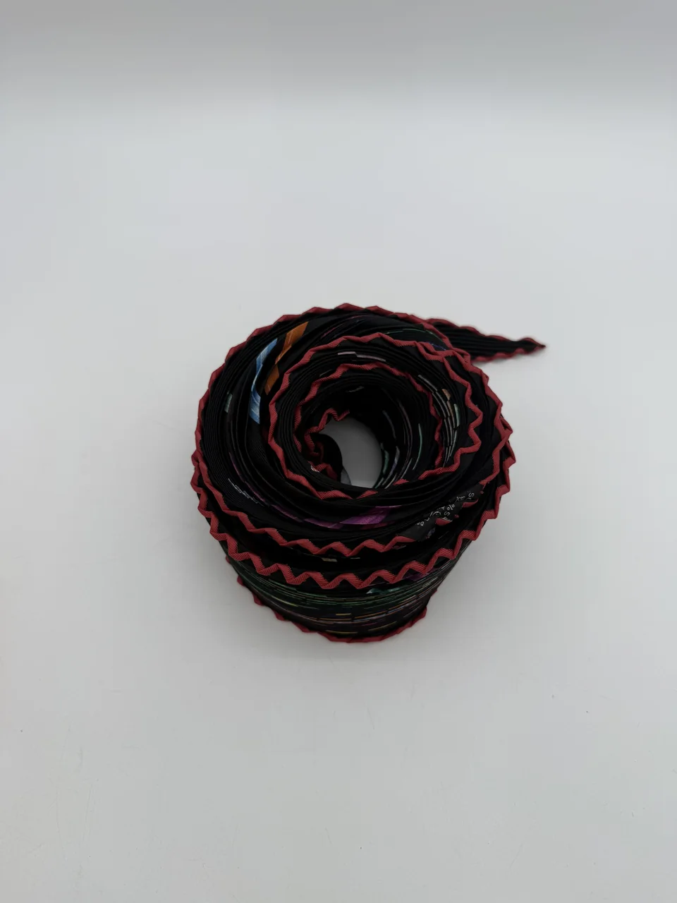 HERMES PLEATED SCARF (BLACK) view 3