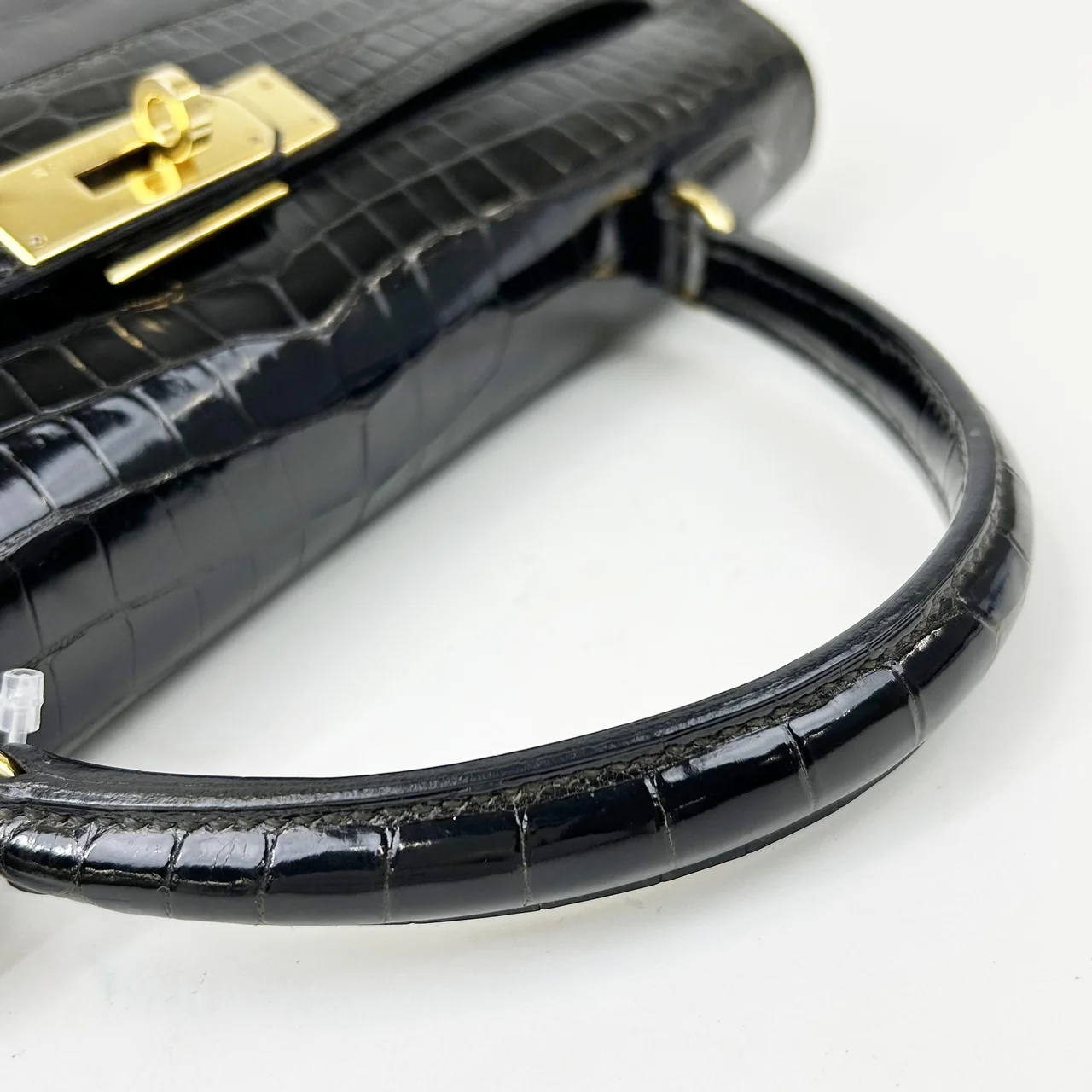 HERMES KELLY 32 (POROSUS, BLACK, ○W STAMP) view 7
