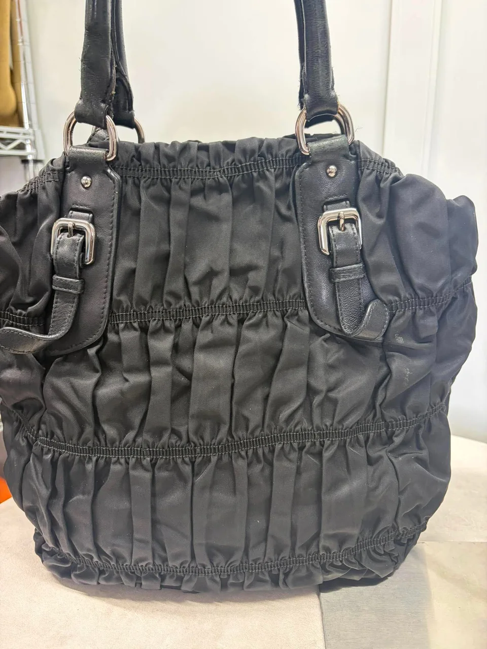 PRADA NYLON TWO-WAY BAG view 4