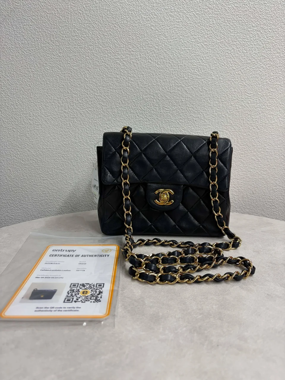 CHANEL LAMB SKIN MINI MATELASSE (7 SERIAL CODE)