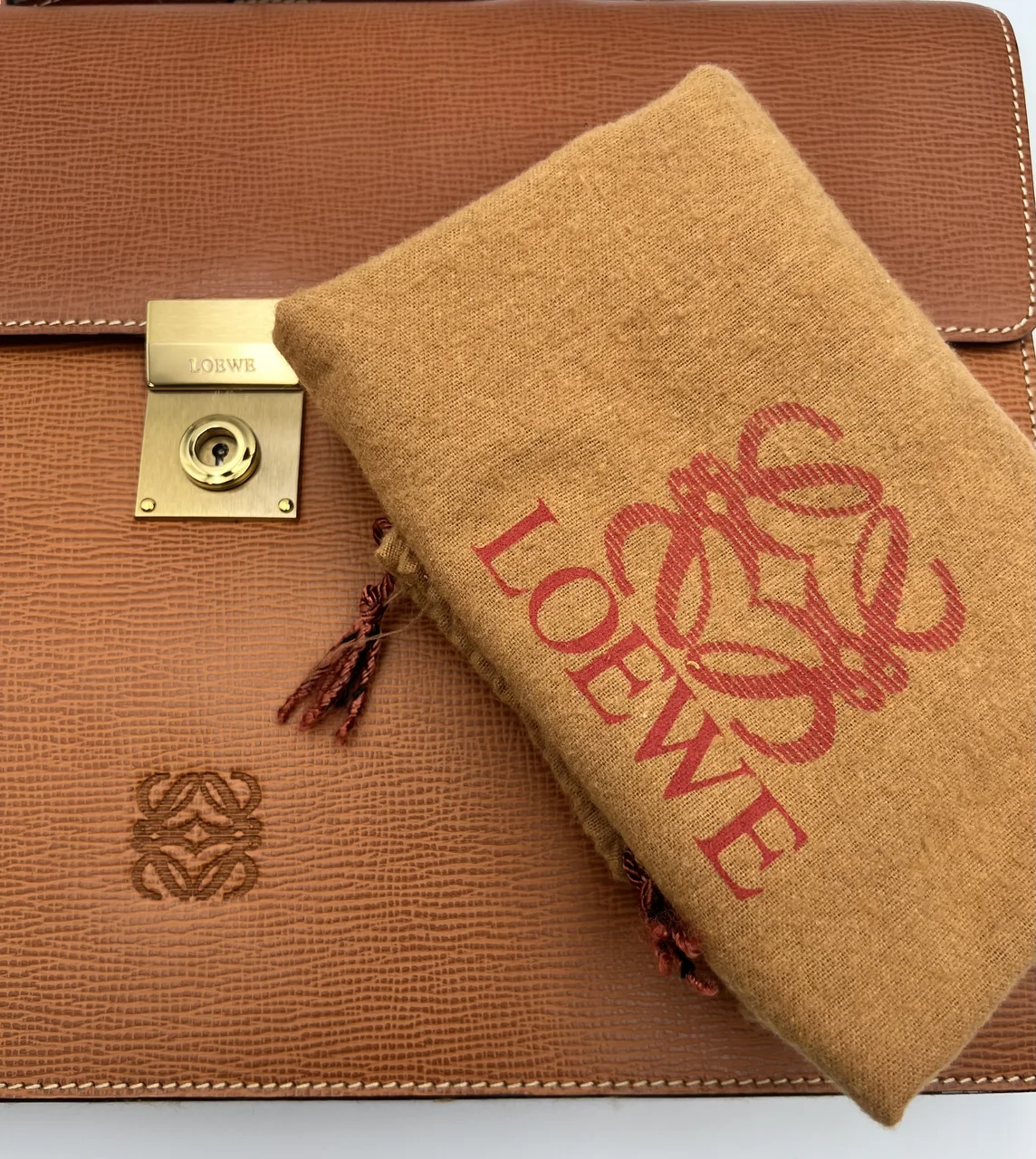 LOEWE ANAGRAM BRIEFCASE view 7