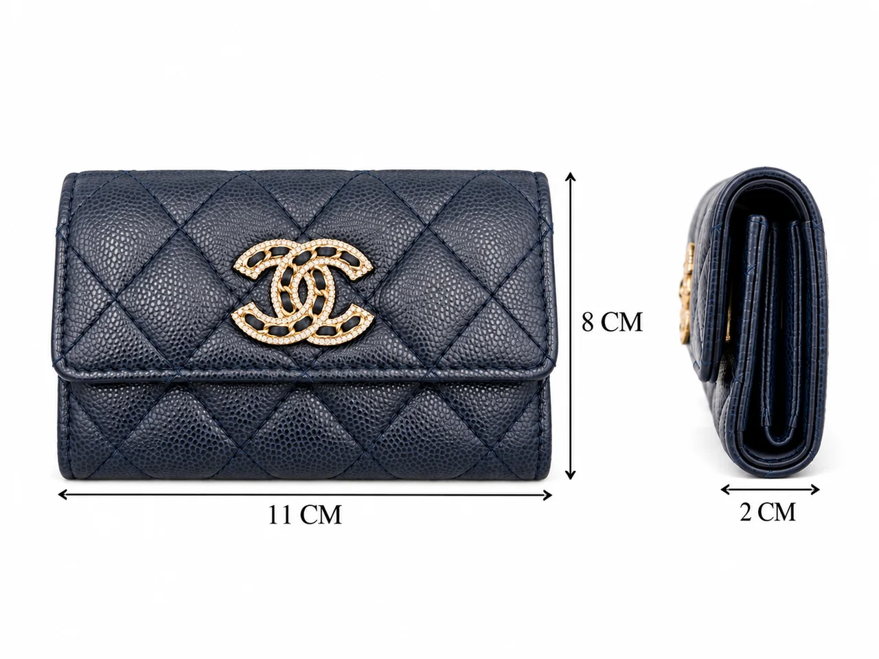 CHANEL CAVIAR CARD CASE (32 SERIAL CODE) view 3