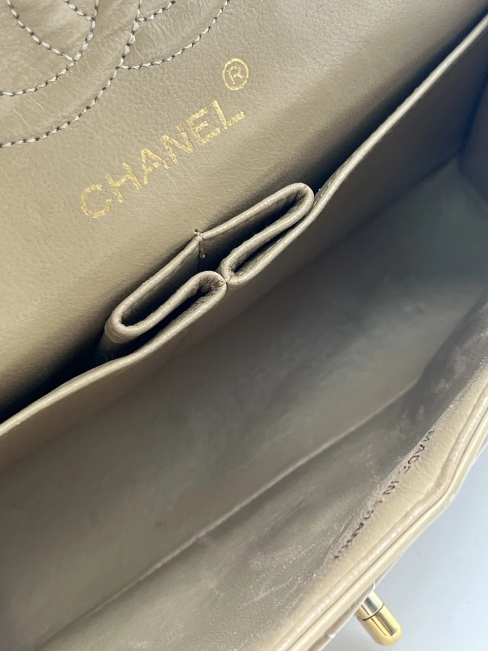 CHANEL LAMB SKIN DOUBLE FLAP view 7