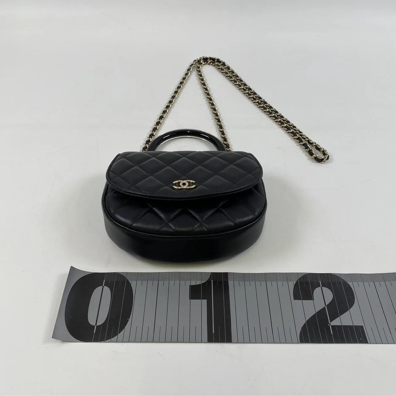 CHANEL LAMB SKIN MATELASSE CHAIN SHOULDER BAG view 12