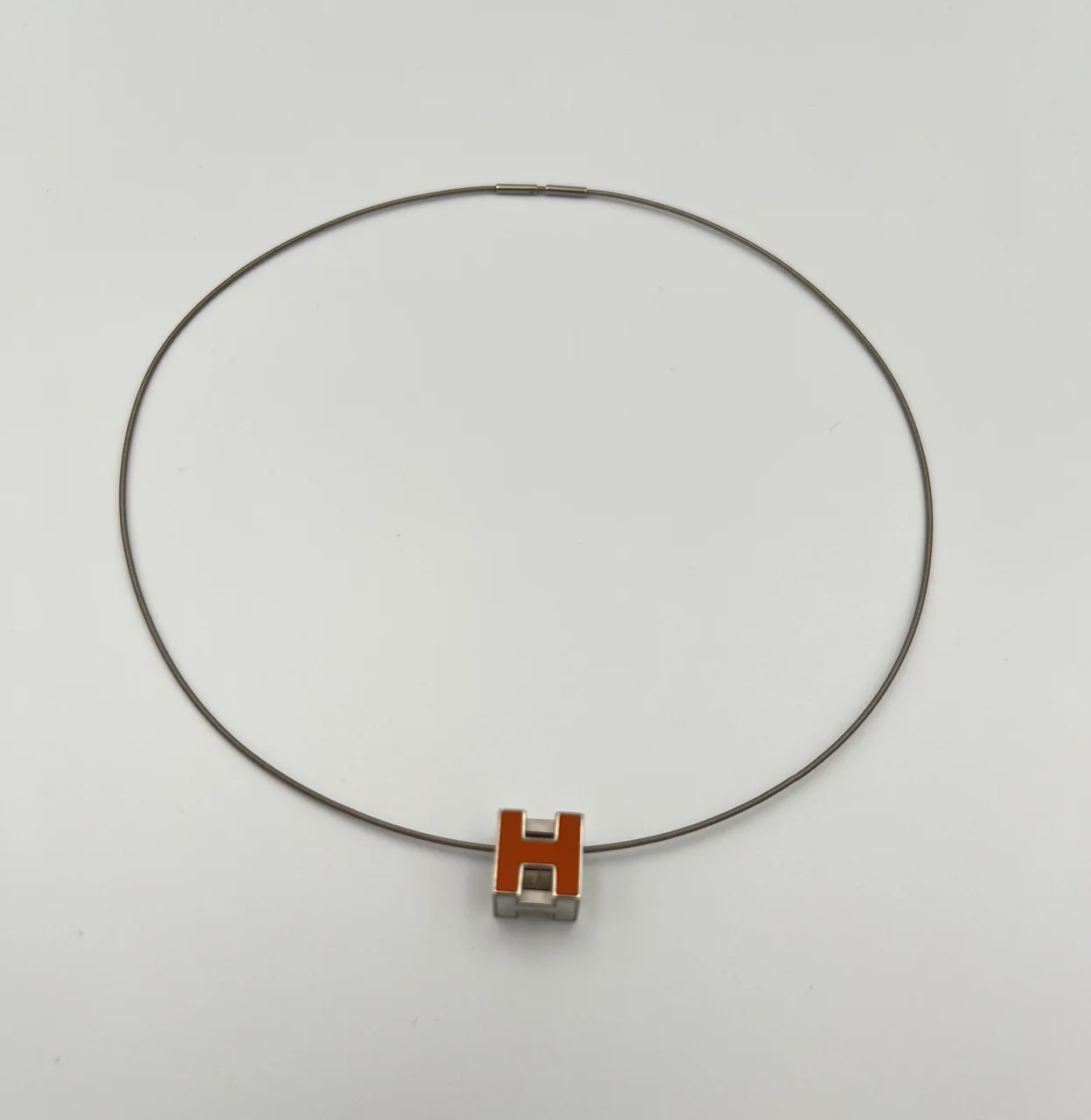 HERMES H CUBE NECKLACE