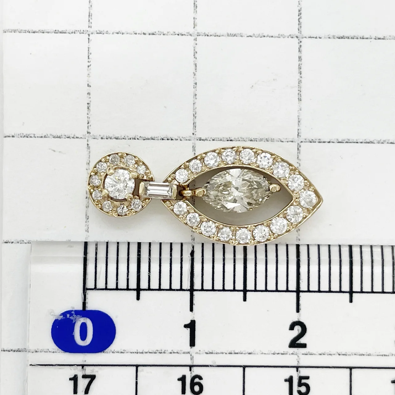 K18 DIAMOND PENDANT D0.444CT FD0.41CT 1.8G view 6