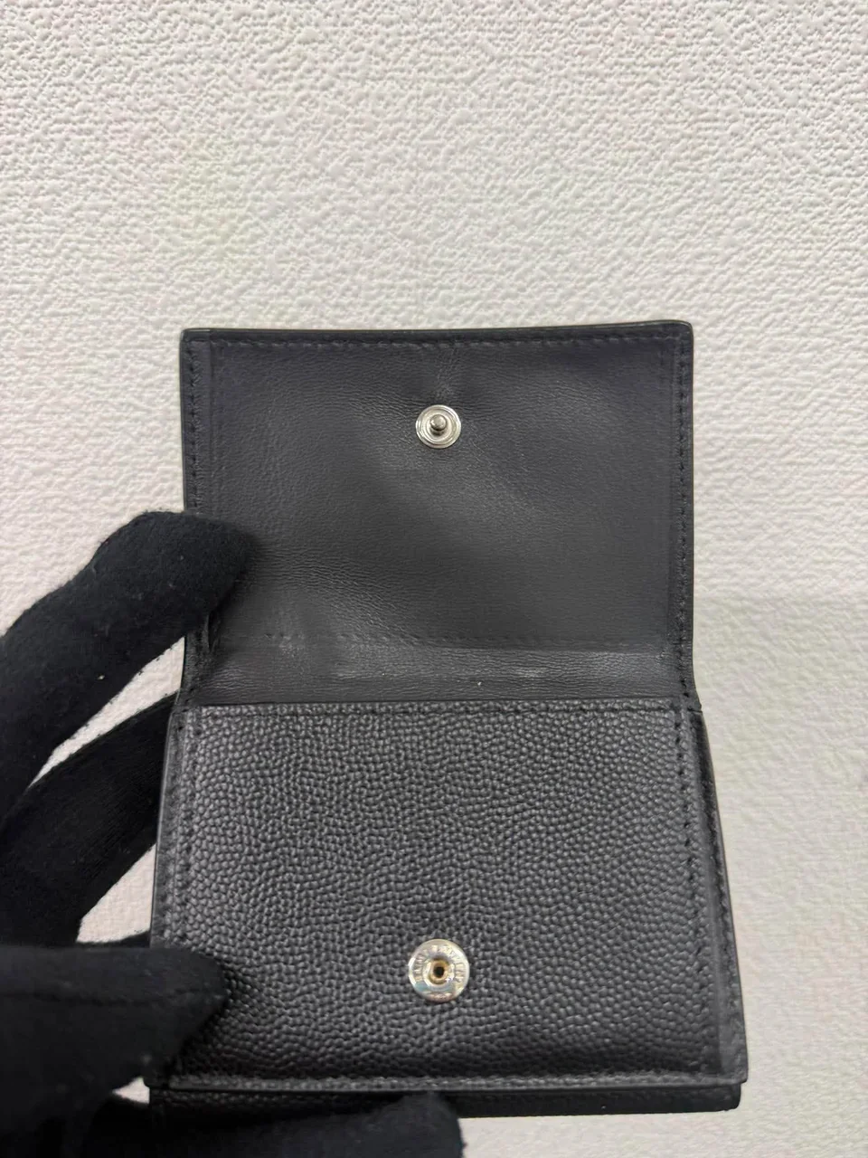 SAINT LAURENT TINY WALLET (BLACK) view 3
