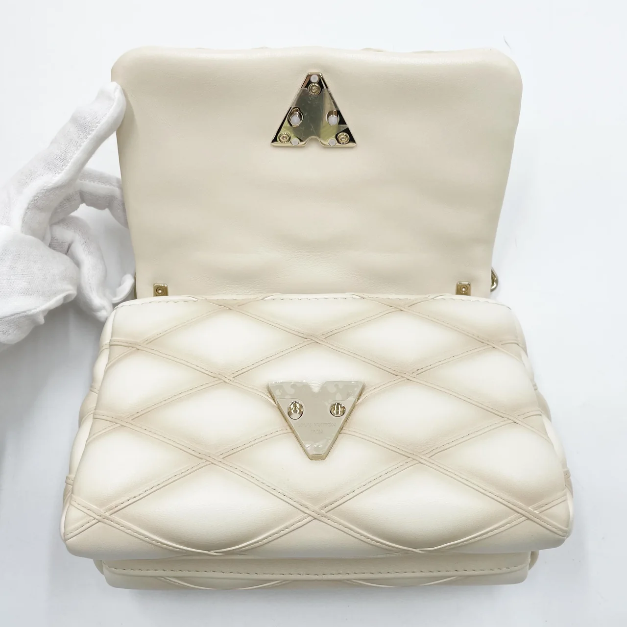 LV LAMB LEATHER GO-14 MALTAGE PM (VANILLA) view 9