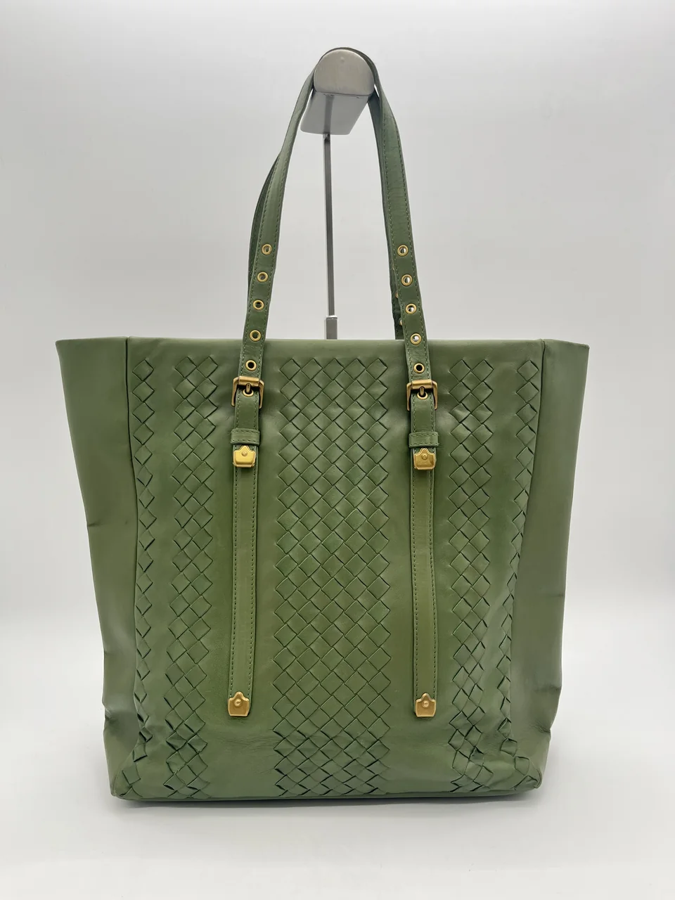 BOTTEGA VENETA INTRECCIATO TOTE BAG (GREEN)