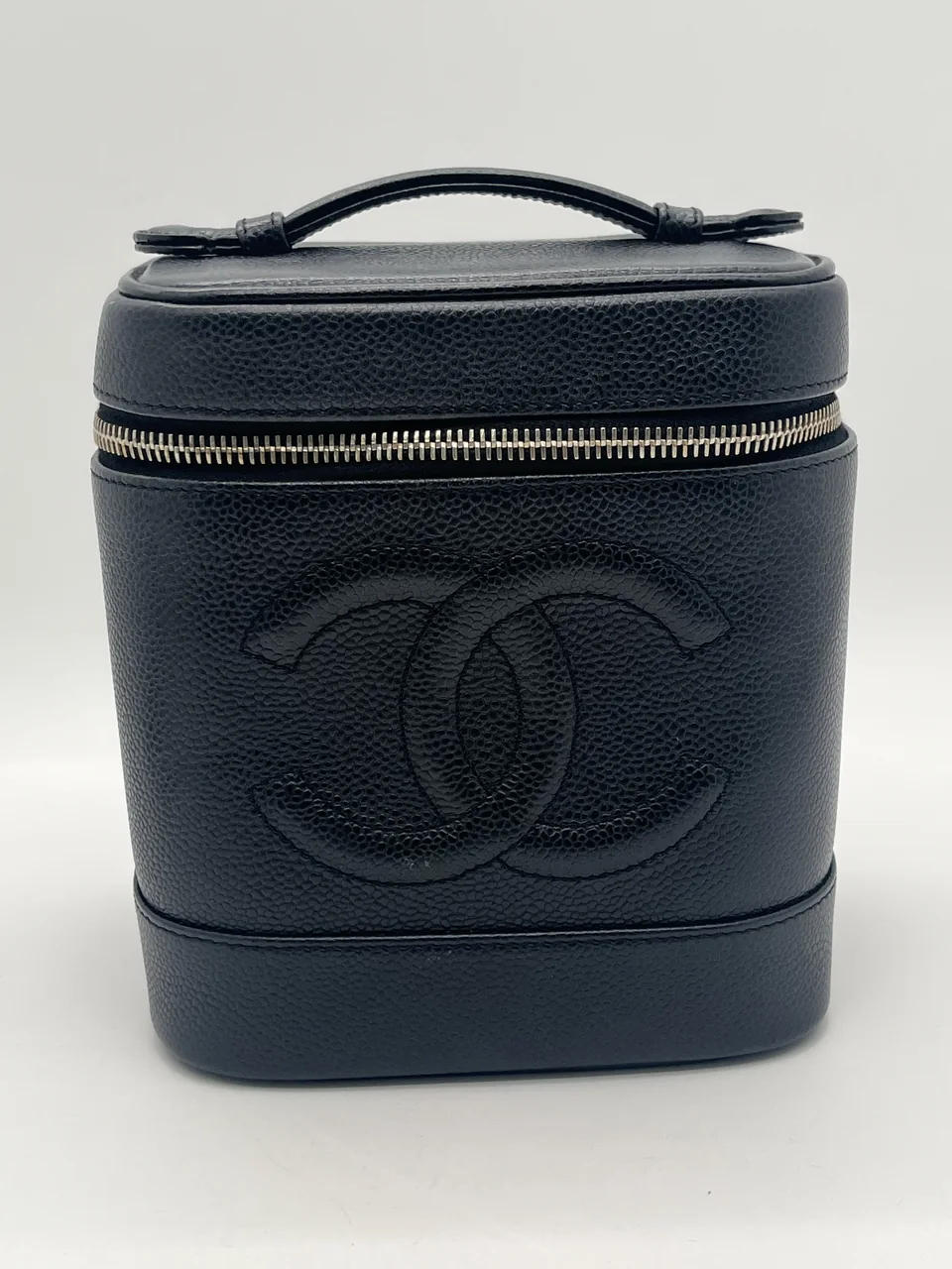 CHANEL CAVIAR COCO MARK VANITY BAG view 2