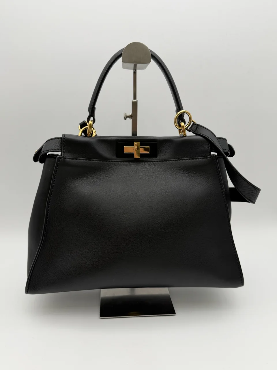 FENDI PEEK-A-BOO HANDBAG (BLACK) hover