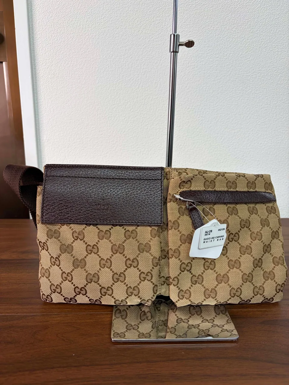 GUCCI GG CANVAS WAIST BAG