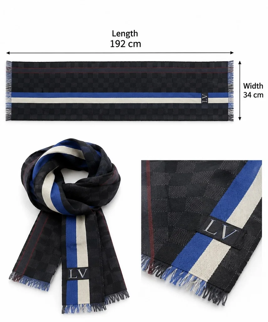 LV ECHARPE MESSAGE view 3