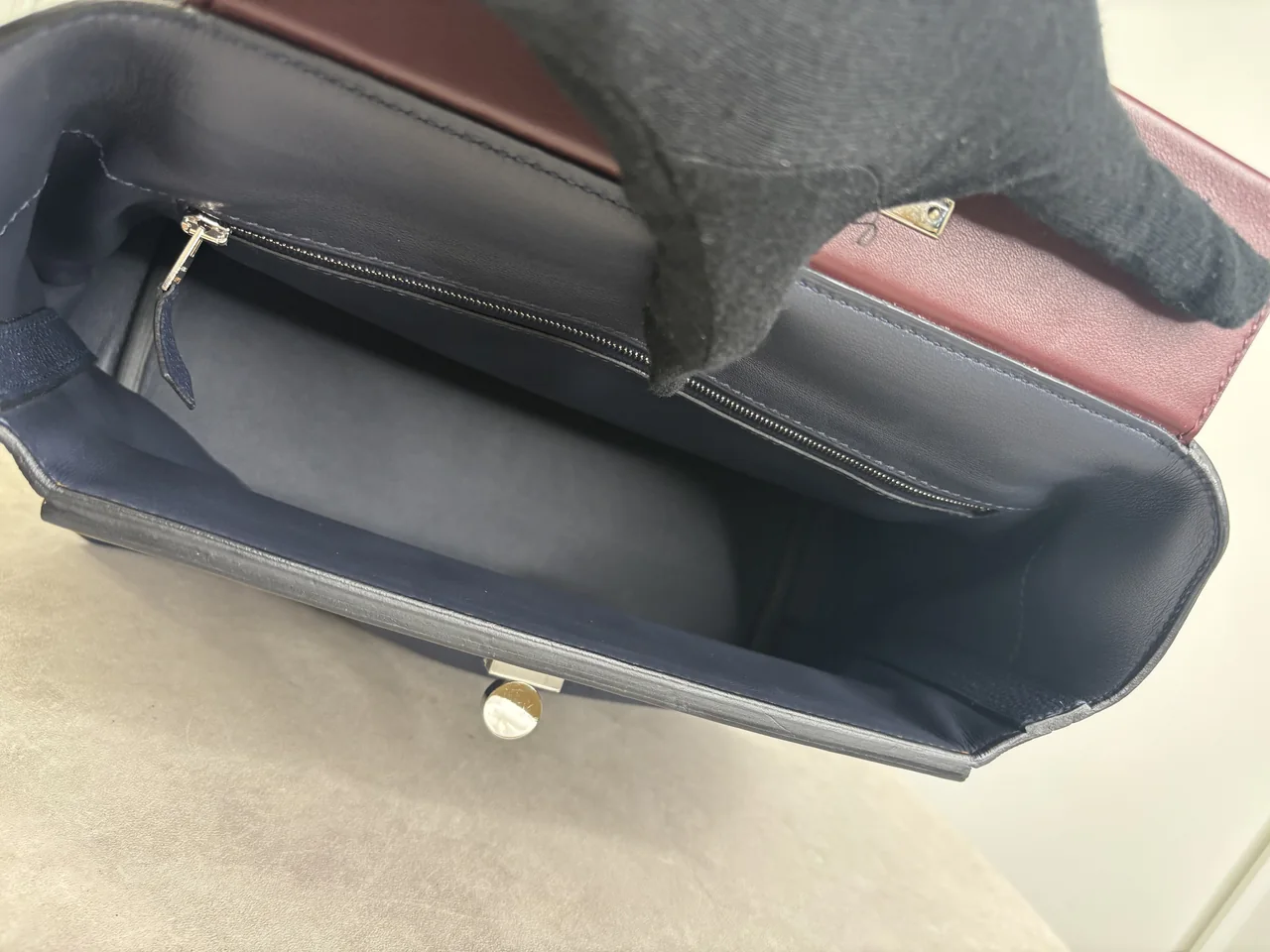 HERMES 24/24 (TOGO, BLUE NUIT/BORDEAUX/CRAFT/BLUE INDIGO. Y STAMP) view 9