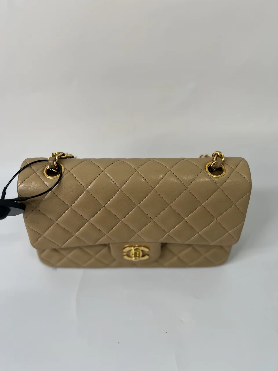 CHANEL LAMB SKIN DOUBLE FLAP view 5