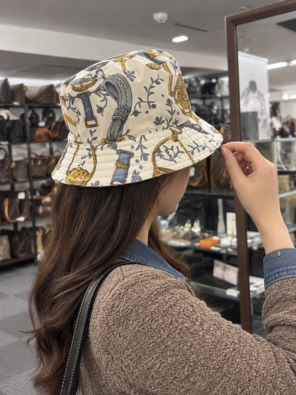 HERMES FRED ETRIERS REVERSIBLE BUCKET HAT view 5