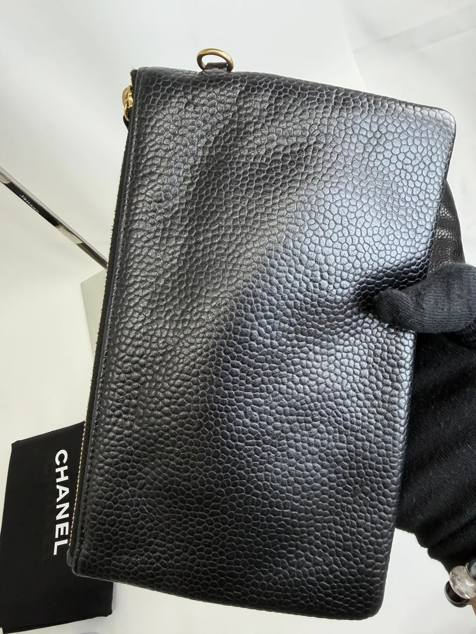 CHANEL CAVIAR 22 CHAIN TOTE BAG view 9