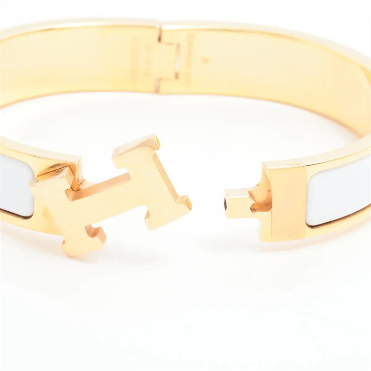 HERMES CLIC H (WHITE/GOLD) view 5