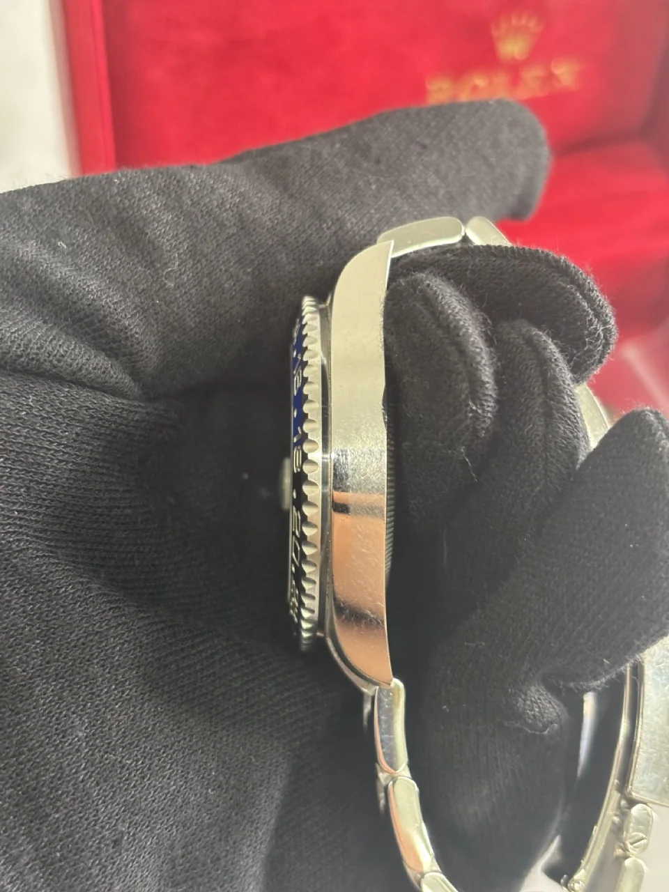 ROLEX GMT MASTER II BLACK DIAL OYSTER BRACELET (201/808/08) NEW PARALLEL (116710BLNR 5XF90307) view 10