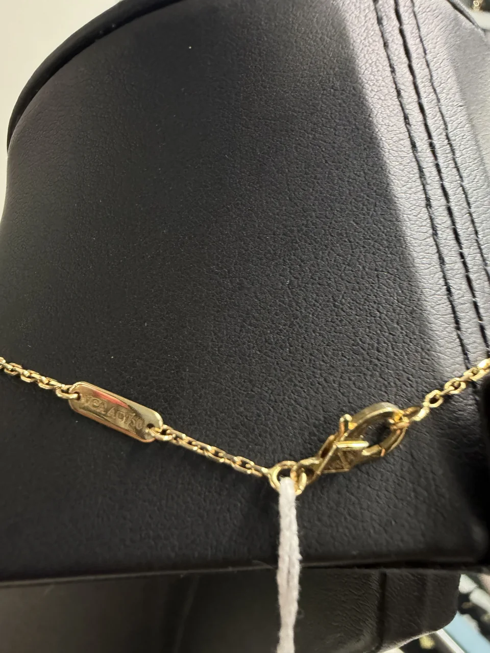 AU750YG VCA VINTAGE ALHAMBRA MOP NECKLACE 5.0G view 3