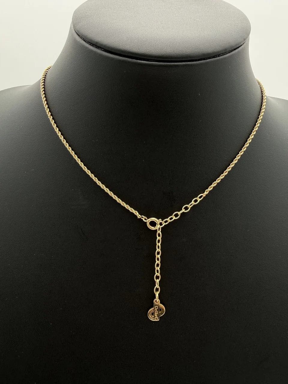 DIOR LOGO TWIST CIRCLE NECKLACE view 11