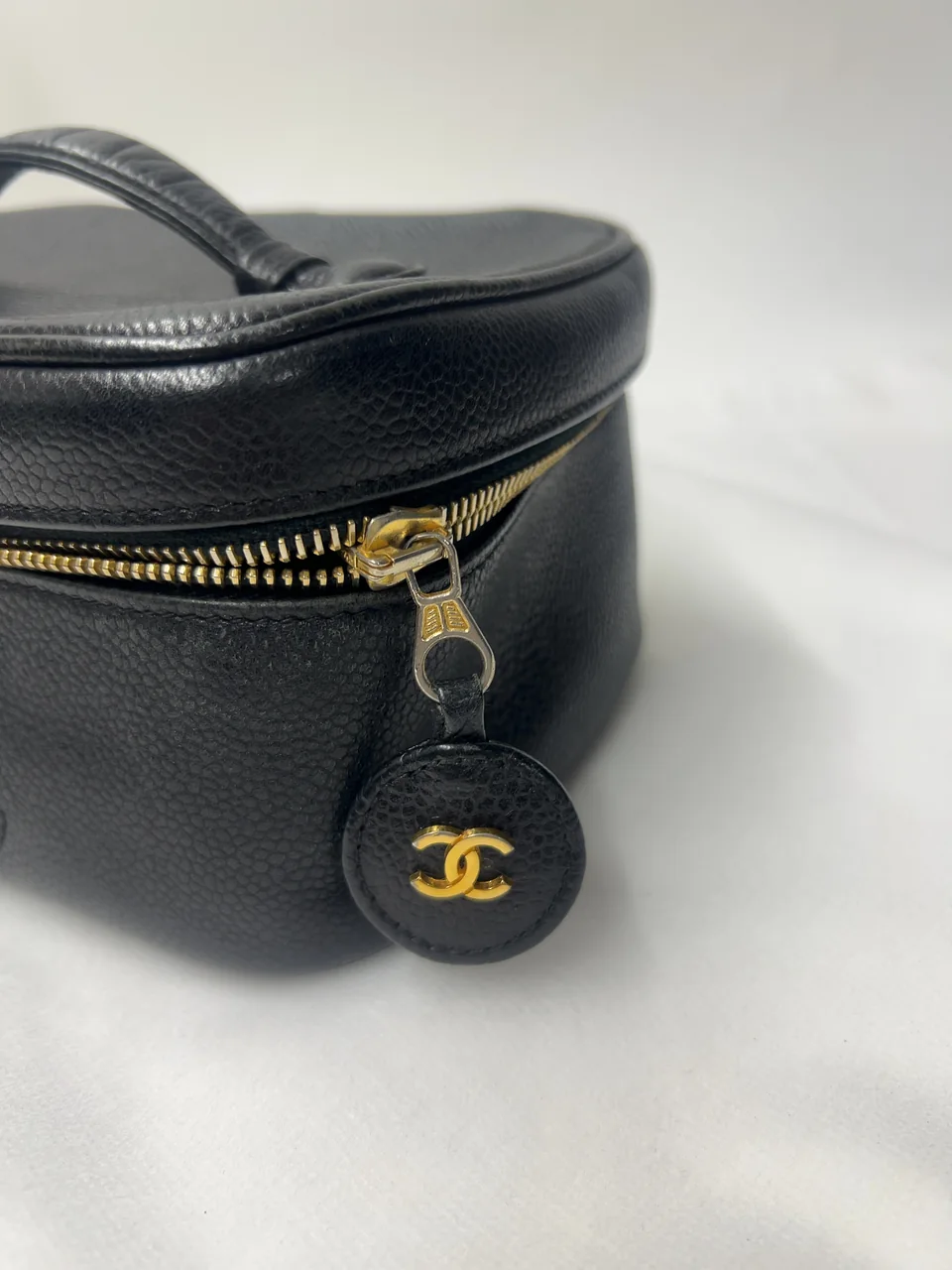 CHANEL CAVIAR COCO MARK VANITY BAG view 2