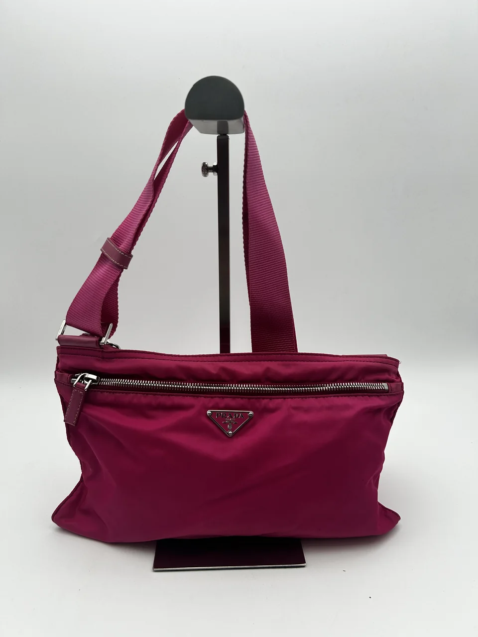 PRADA TESSUTO SHOULDER BAG (PINK)