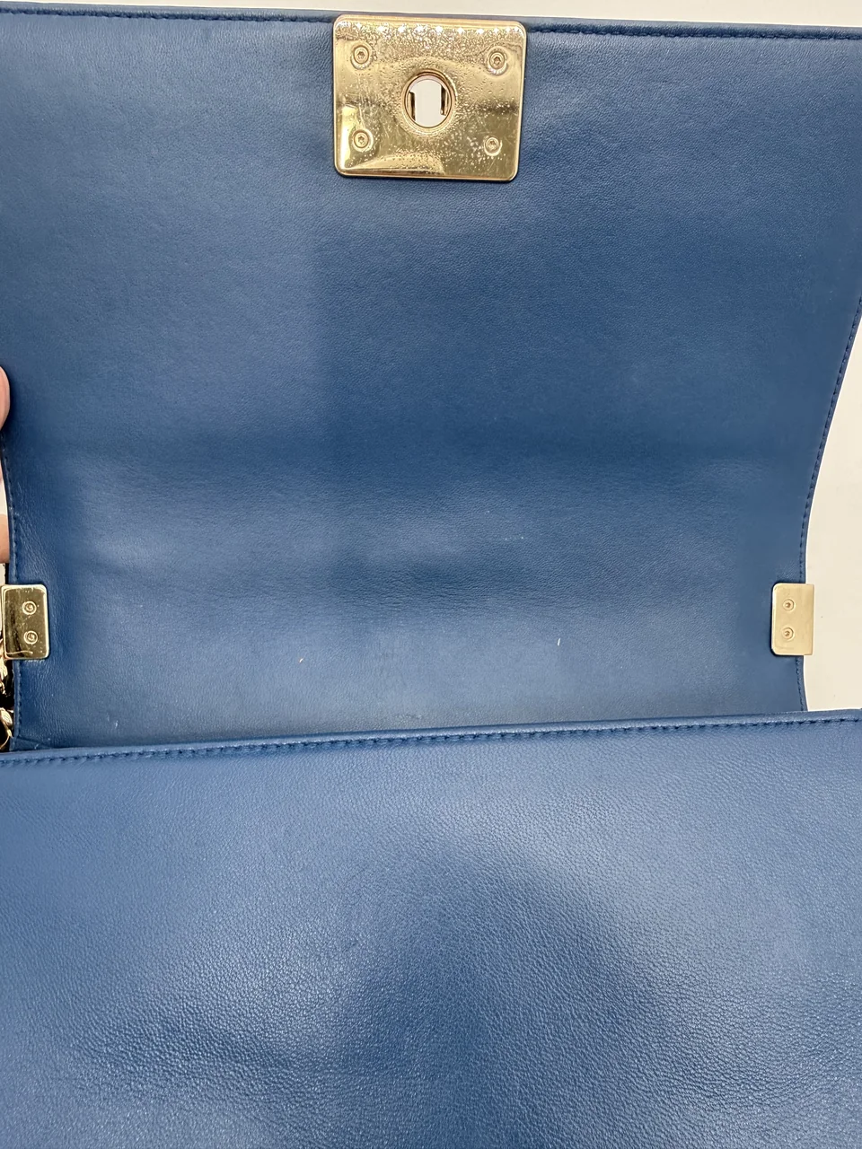CHANEL LAMB SKIN V-STITCH LE BOY view 12