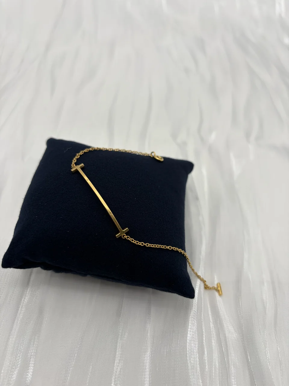 750YG TIFFANY&CO. T-SMILE BRACELET 2.5G