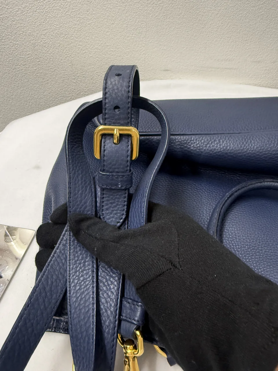 PRADA TOTE BAG (NAVY) view 12