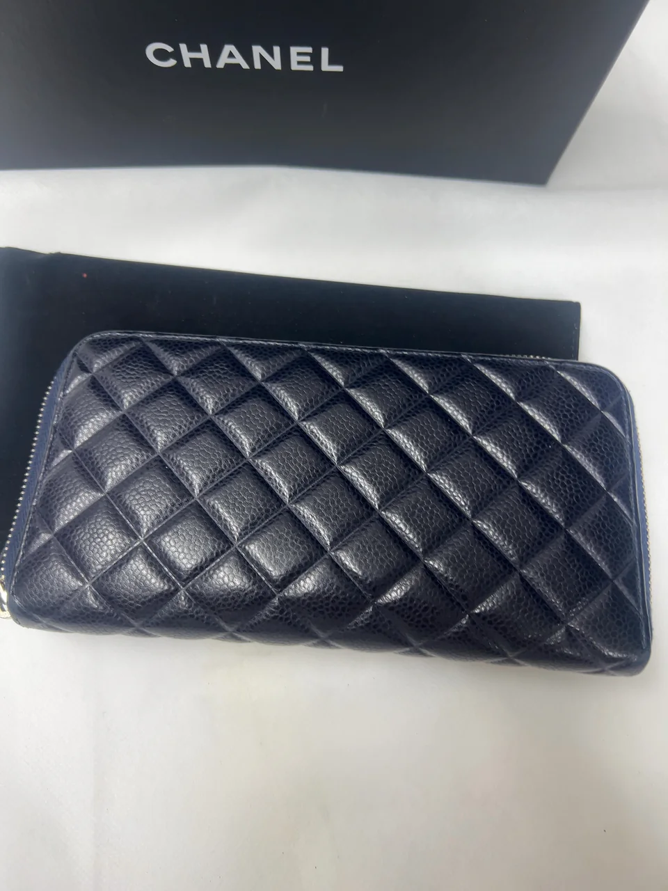 CHANEL CAVIAR MATELASSE LONG WALLET view 6