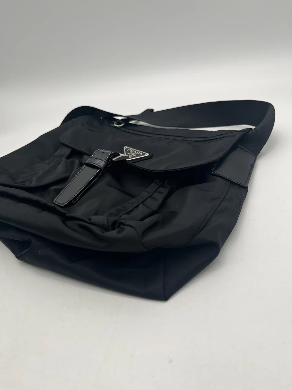 PRADA TESSUTO SHOULDER BAG (BLACK) view 5
