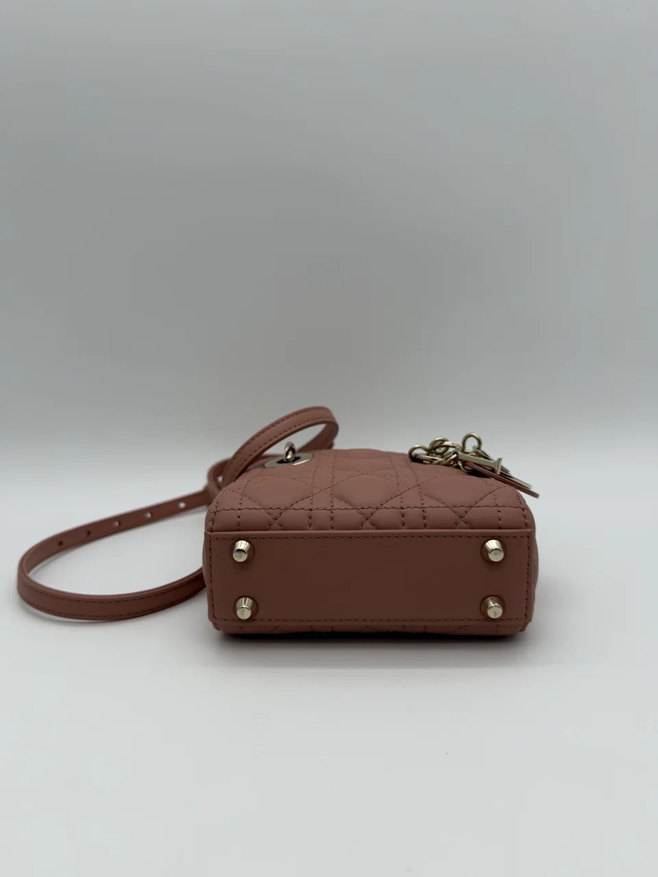 DIOR LADY DIOR MICRO (DUSTY CORAL PINK) view 6