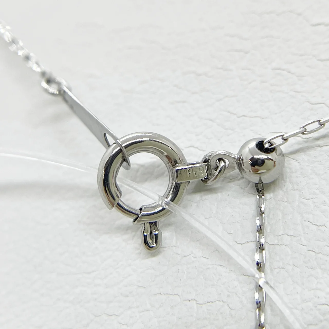 PT900 CROSS NECKLACE FD0.21CT 4.1G view 6