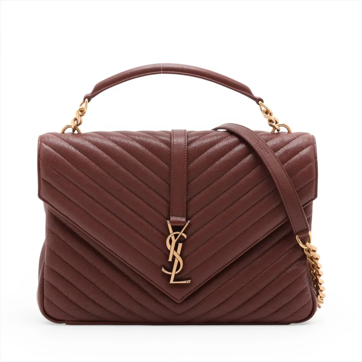 SAINT LAURENT TWO-WAY HANDBAG (BLACK)