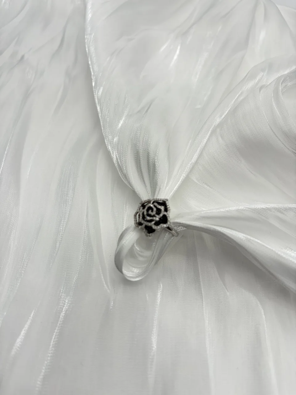 K18WG ROSE RING FD1.00CT 4.5G