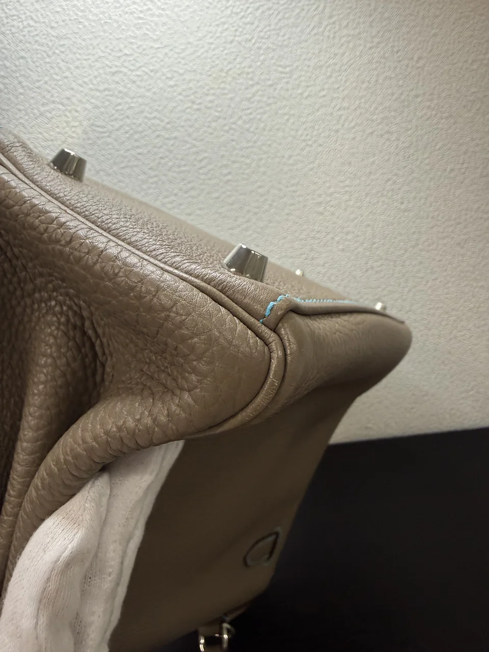 HERMES KELLY ECLAT 28 (TOGO, ETOUPE, □N STAMP) view 10