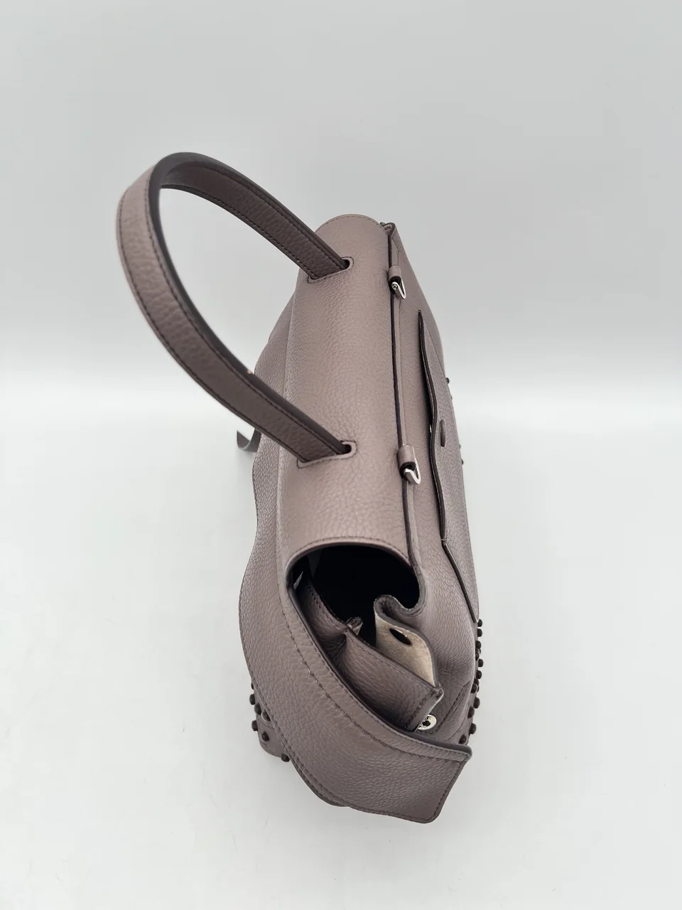 TOD'S TWO-WAY SHOULDER BAG (DUSTY PURPLE) view 7