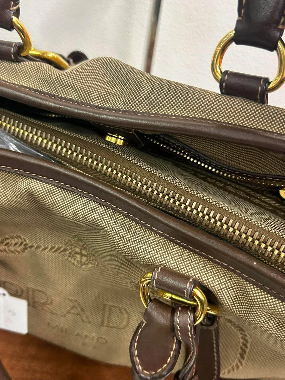 AJ-41 2025-04-30T00:00:00.000Z PRADA JACQUARD TWO-WAY BAG view 6