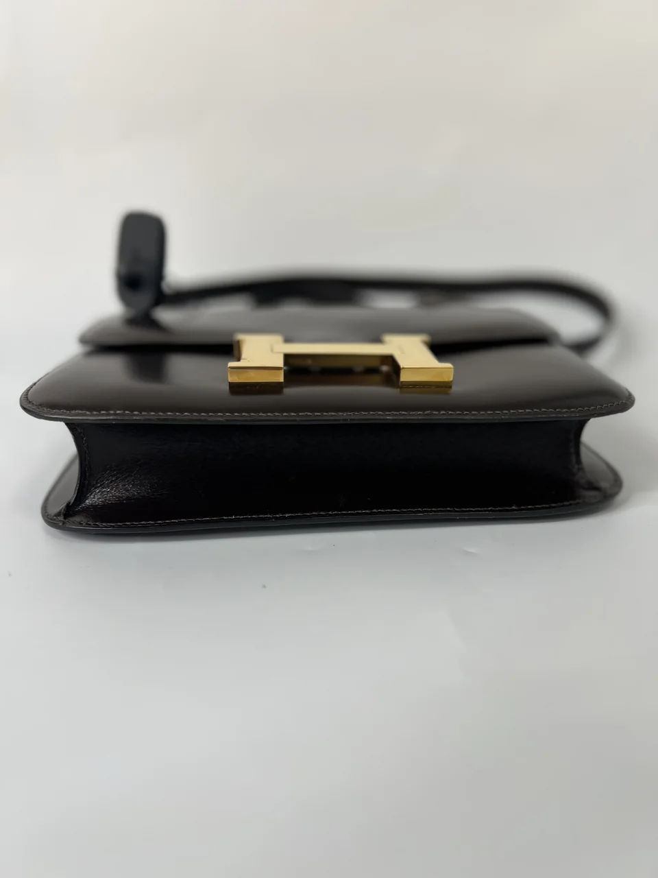 HERMES CONSTANCE 24 (BOX CALF, BROWN, ○R STAMP) view 7