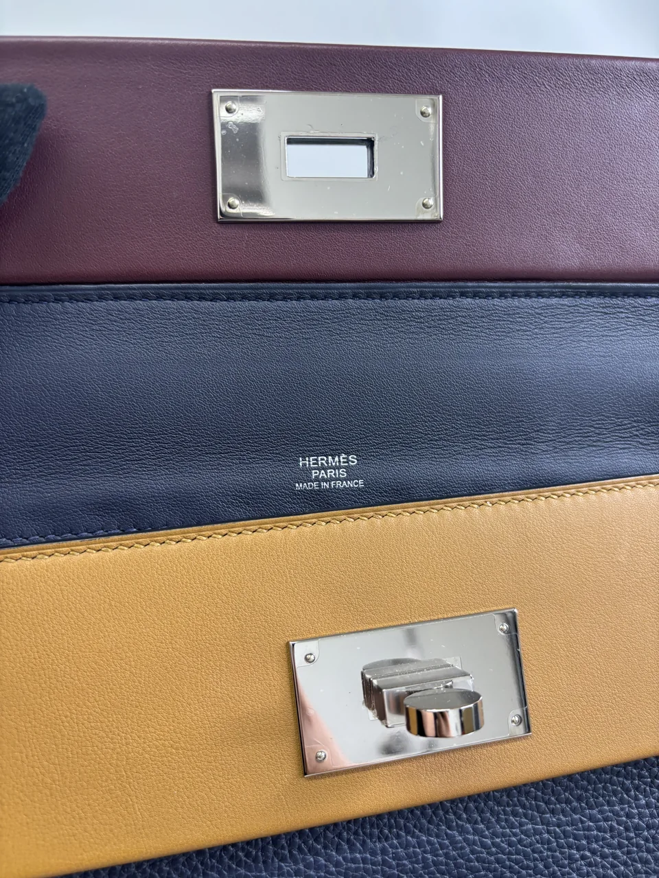 HERMES 24/24 (TOGO, BLUE NUIT/BORDEAUX/CRAFT/BLUE INDIGO. Y STAMP) view 8