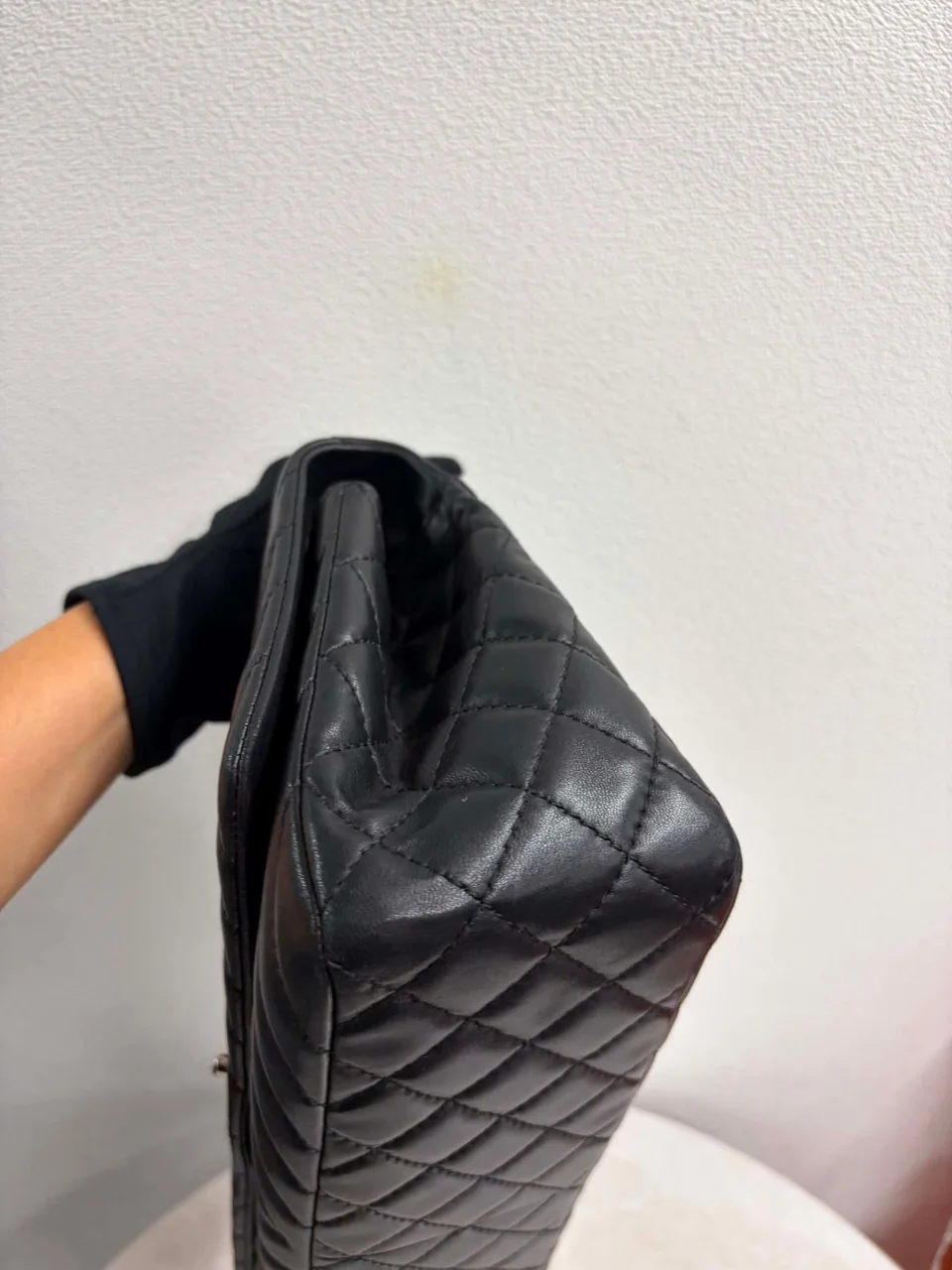 CHANEL LAMB SKIN CHEVRON CHAIN SHOULDER BAG (17 SERIAL CODE) view 8