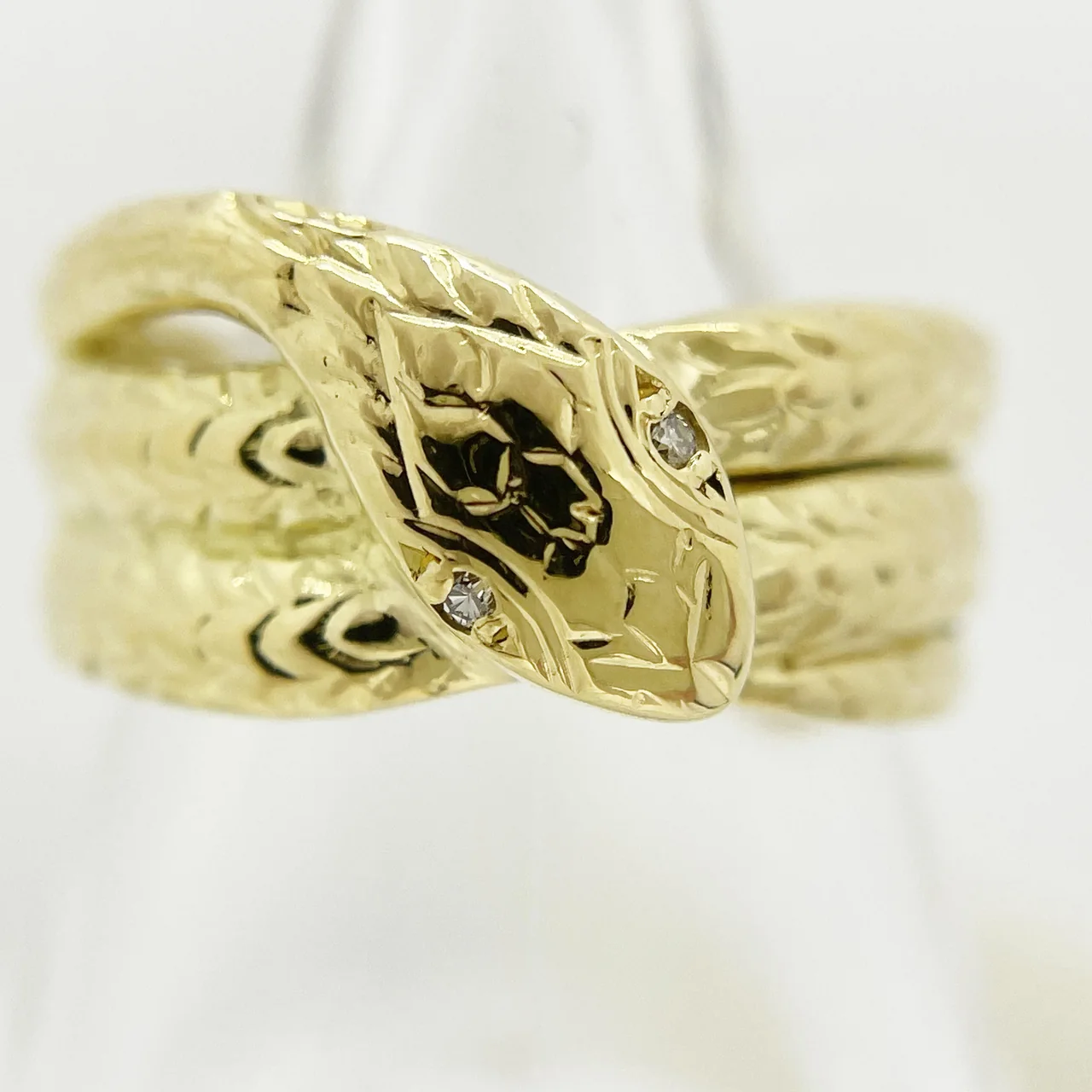 K18 SNAKE RING 4.8G