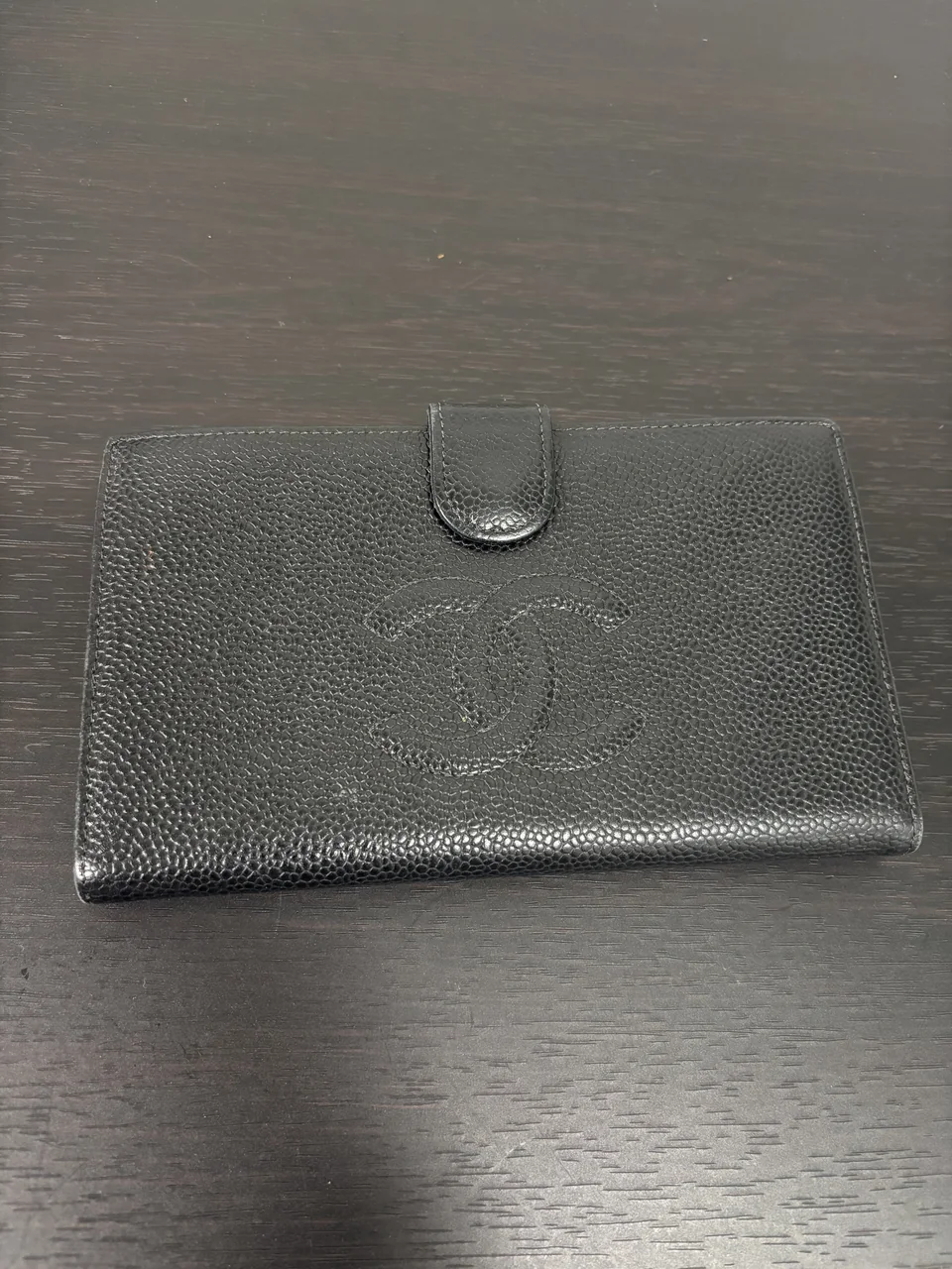 CHANEL CAVIAR TIMELESS CC BIFOLD LONG WALLET (6 SERIAL CODE) hover