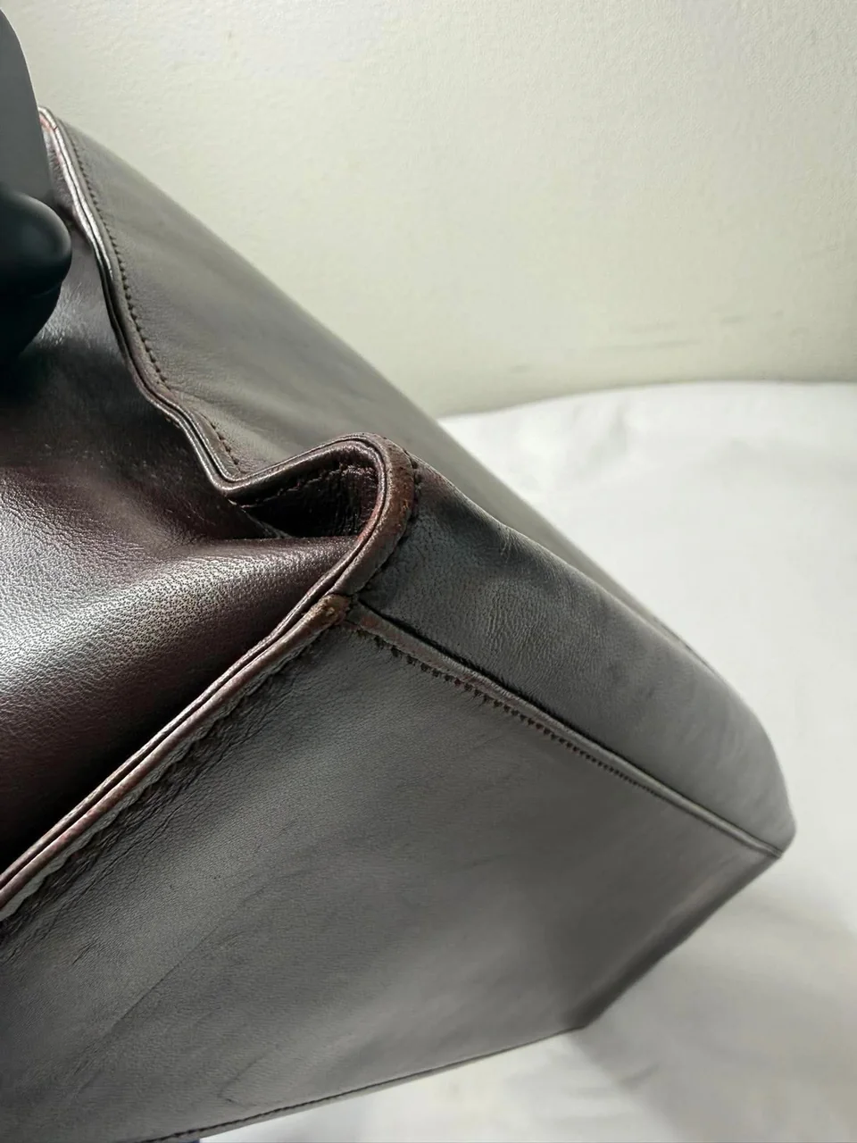LOEWE TWO-WAY SHOULDER BAG (DARK BROWN) view 8