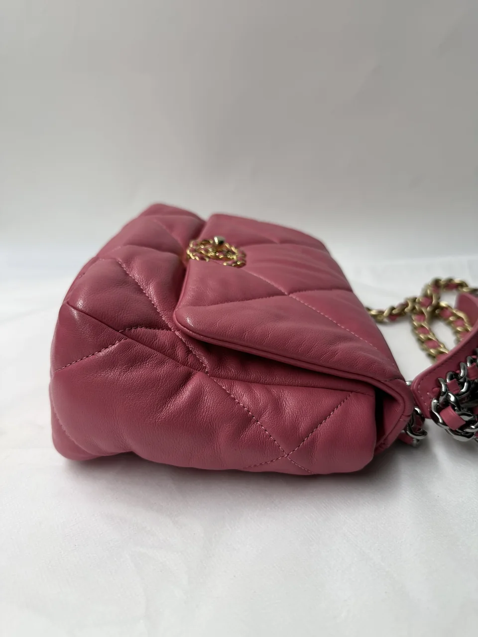 CHANEL LAMB SKIN 19 CHAIN SHOULDER BAG view 4