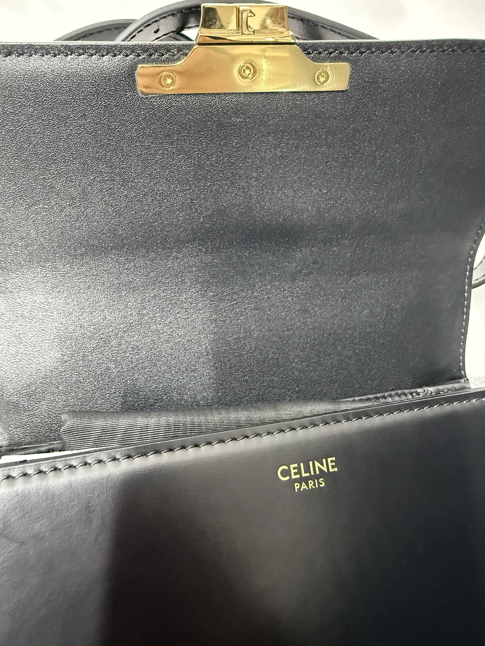 CELINE TRIO,PHE TEEN SHOULDER BAG (BLACK) view 10