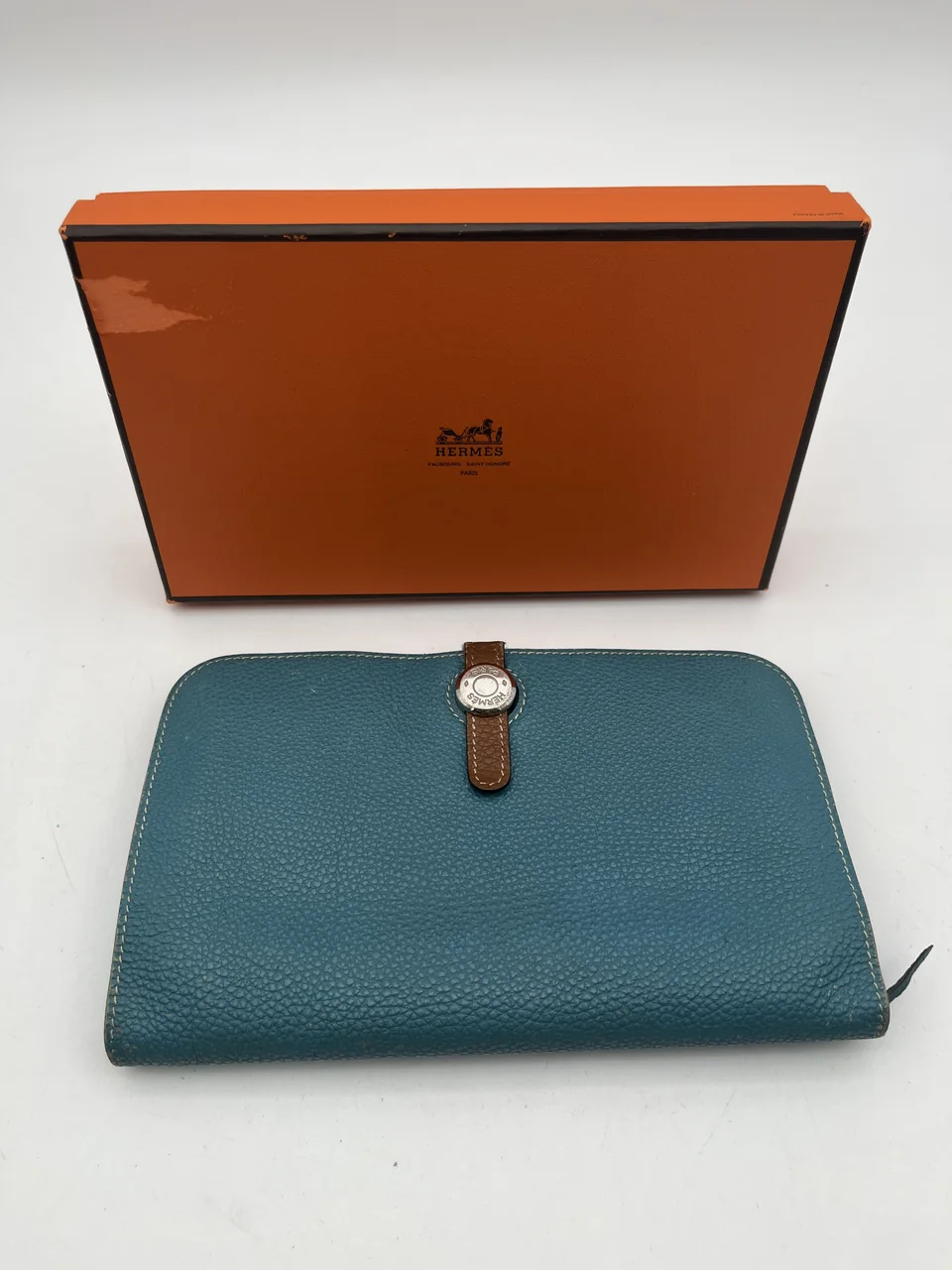 HERMES DOGOM GM (TOGO, BLUE JEAN, □I STAMP)
